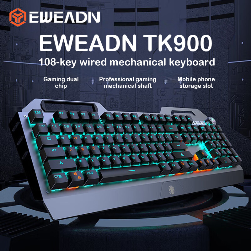 Gaming Keyboard Corsair - Clavier mécanique EWEADN TK900, rechargeable par