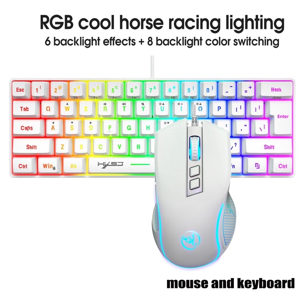 Gaming Keyboard Ergonomic - Kit Clavier et Souris Gamer 60%