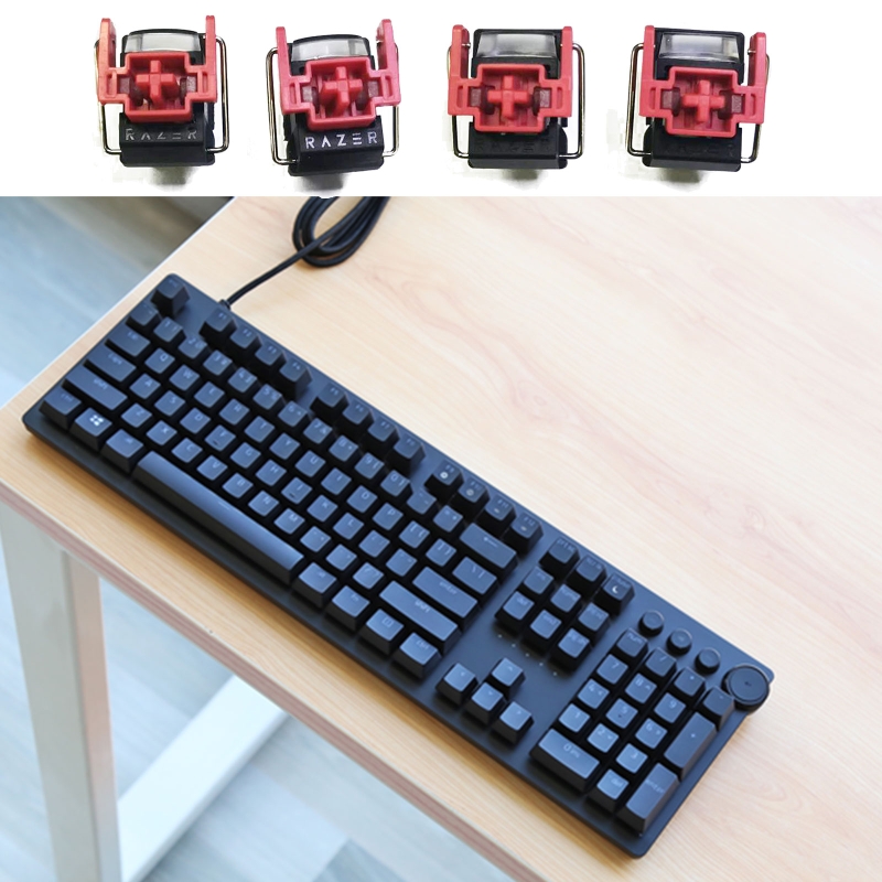 Gaming Keyboard Hot Swappable - Commutateurs optiques rouges V2 Slient Liner,