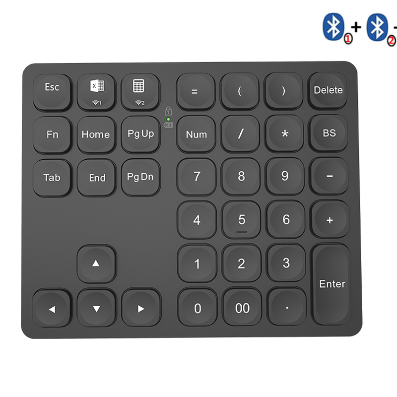 Gaming Keyboard Budget - BOW double clavier numérique Bluetooth pavé