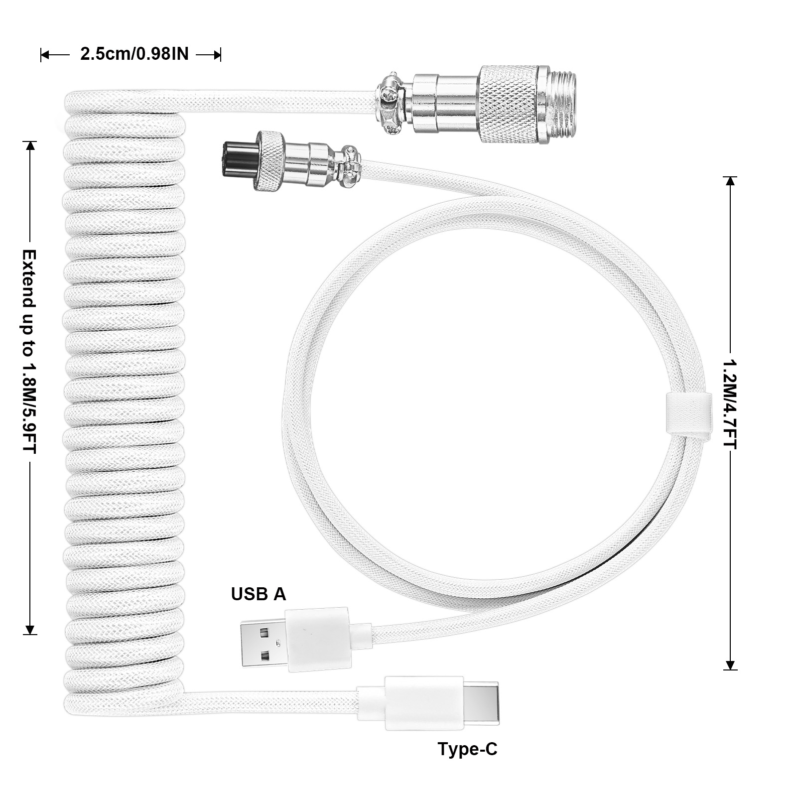 Câble enroulé pour clavier méc - Gaming Keyboard Types avis et prix