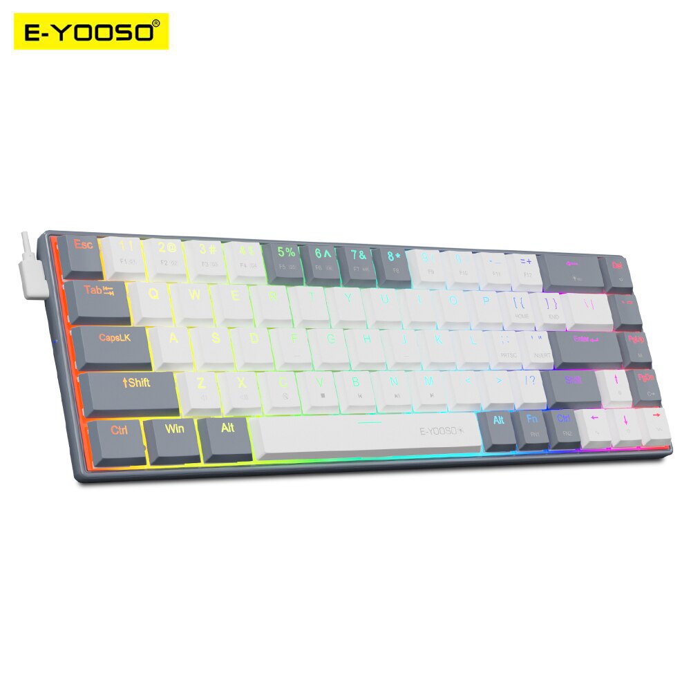 E-YOOSO A68 RVB Mini Mince USB - Gaming Keyboard Budget avis et prix