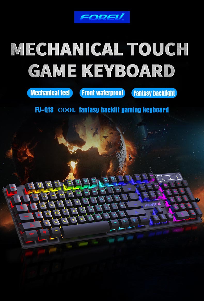 Clavier mécanique rétroéclairé - Keyboard Mouse Bundle Gaming avis et prix