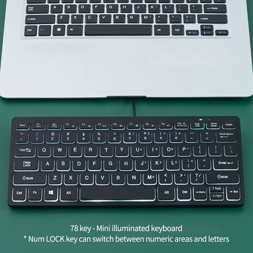 Clavier filaire Portable pour  - Gaming Keyboard Blue Switches avis et prix
