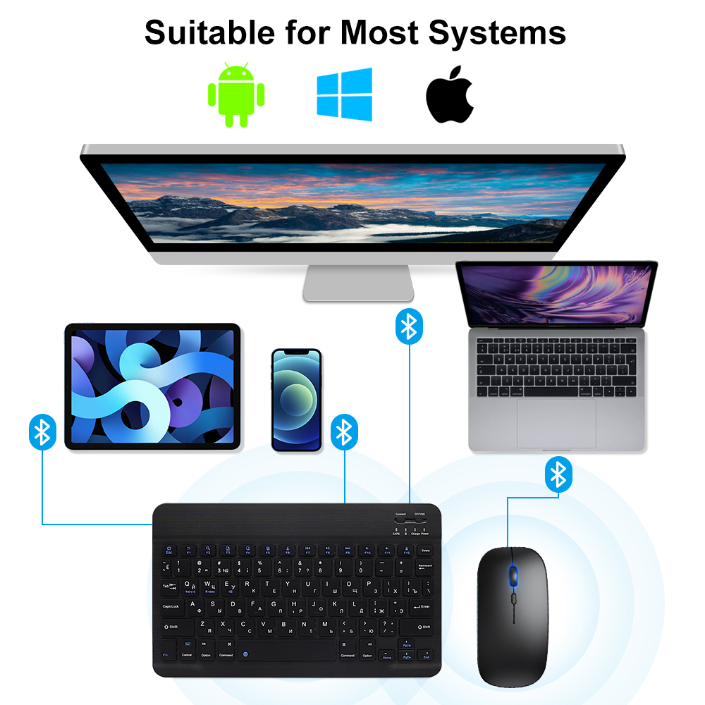 Clavier et souris Bluetooth po - Gaming Keyboard Ergonomic avis et prix