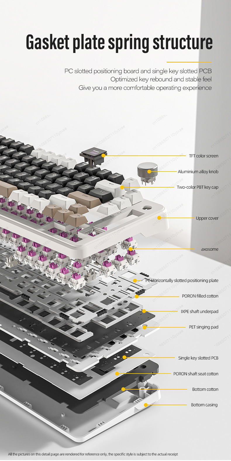 Clavier mécanique AL66 2024, e - Gaming Keyboard Hot Swappable avis et prix