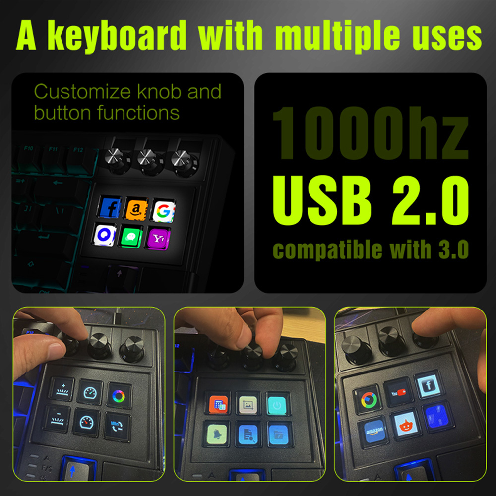 MRSVI K1 PRO visuel LCD AI cla - Gaming Keyboard Corsair avis et prix