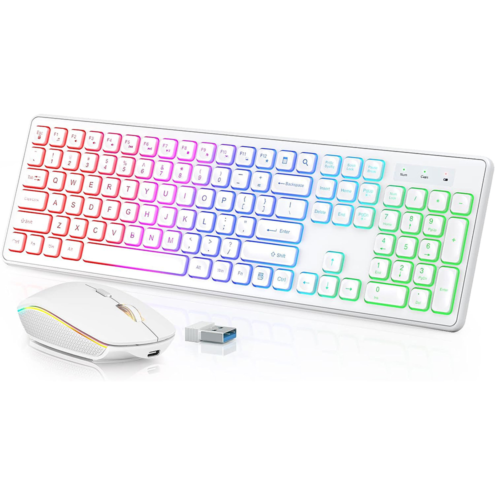 Clavier et souris sans fil rét - Gaming Keyboard Ergonomic avis et prix