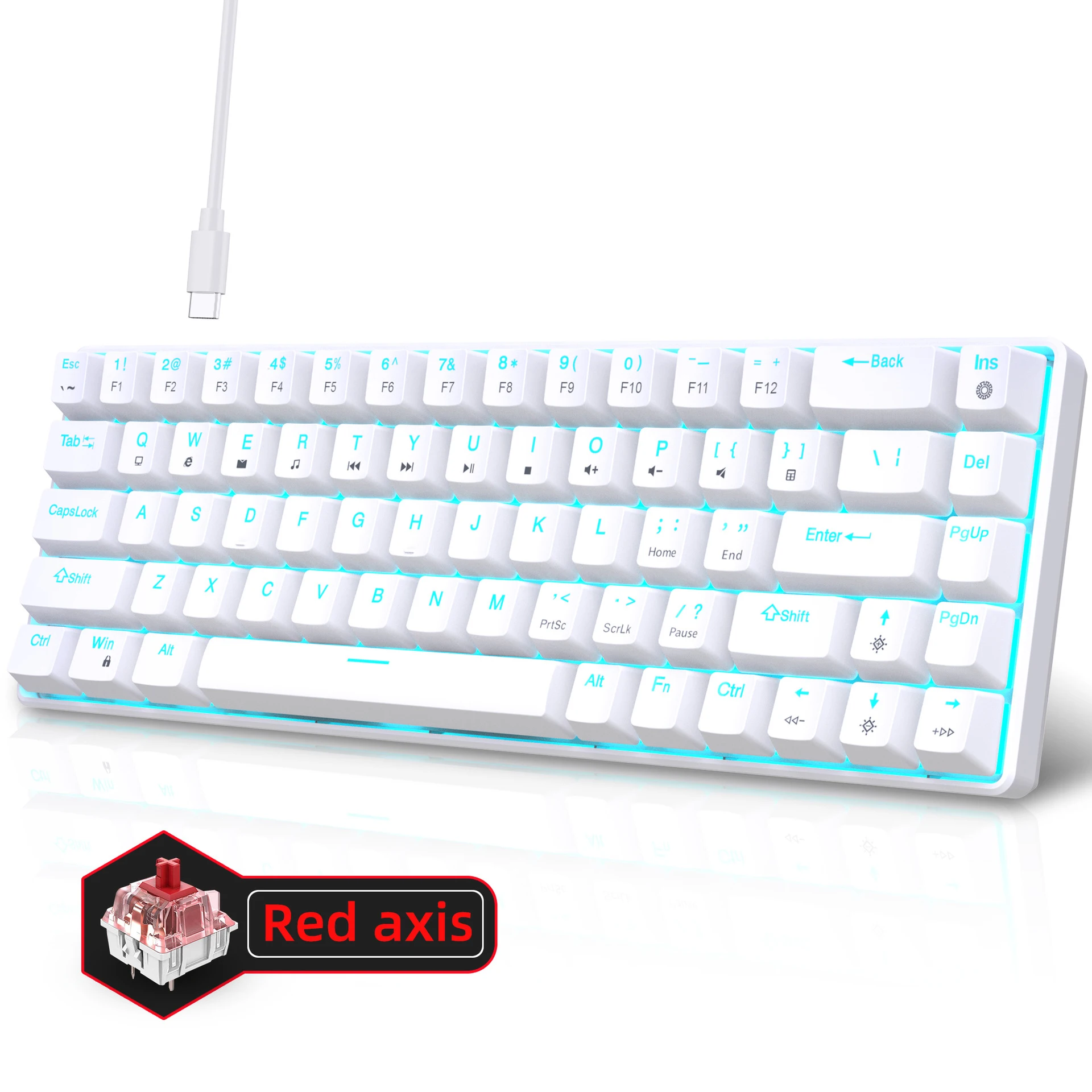 Clavier mécanique pour jeux 60 - Gaming Keyboard Budget avis et prix