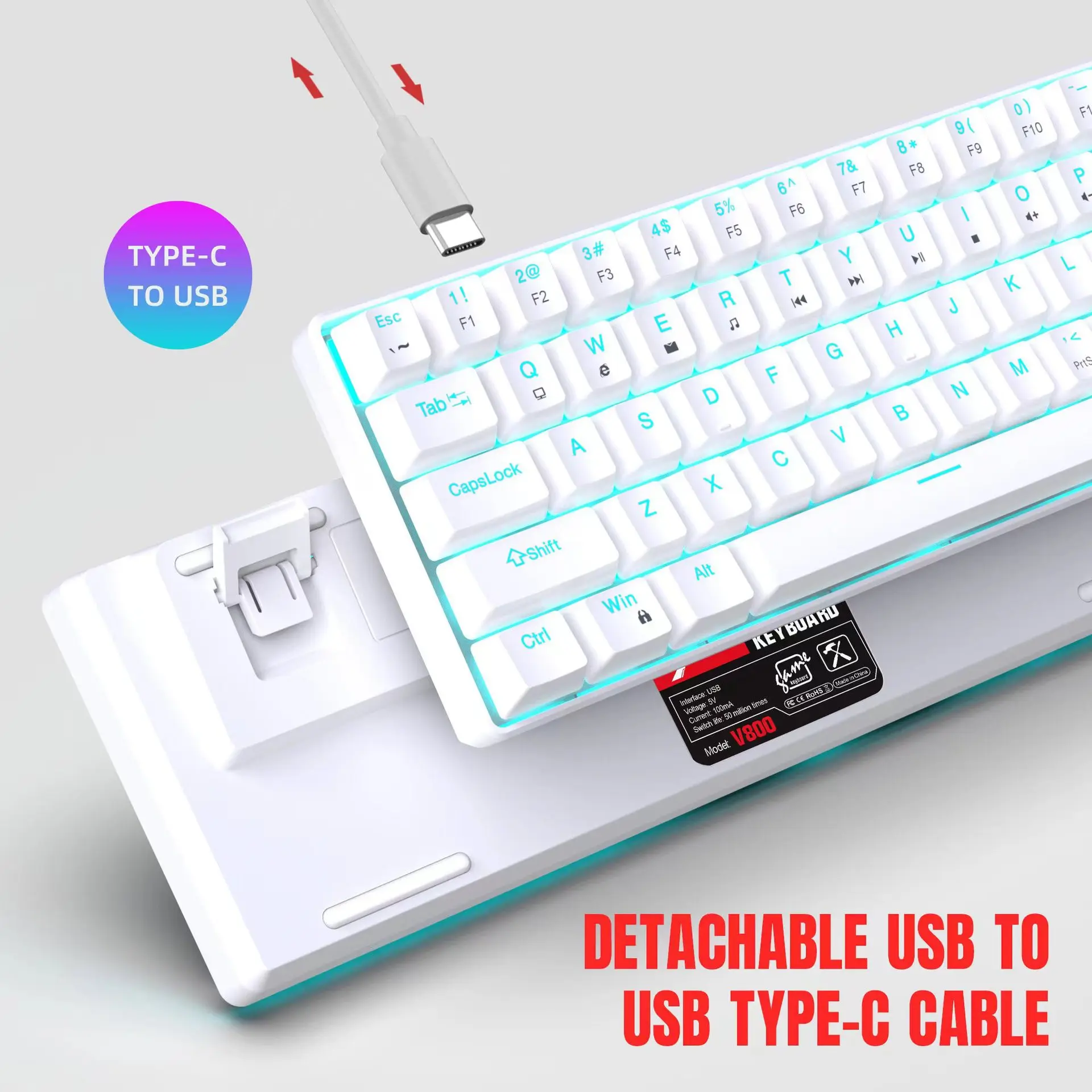 Clavier mécanique pour jeux 60 - Gaming Keyboard Budget avis et prix
