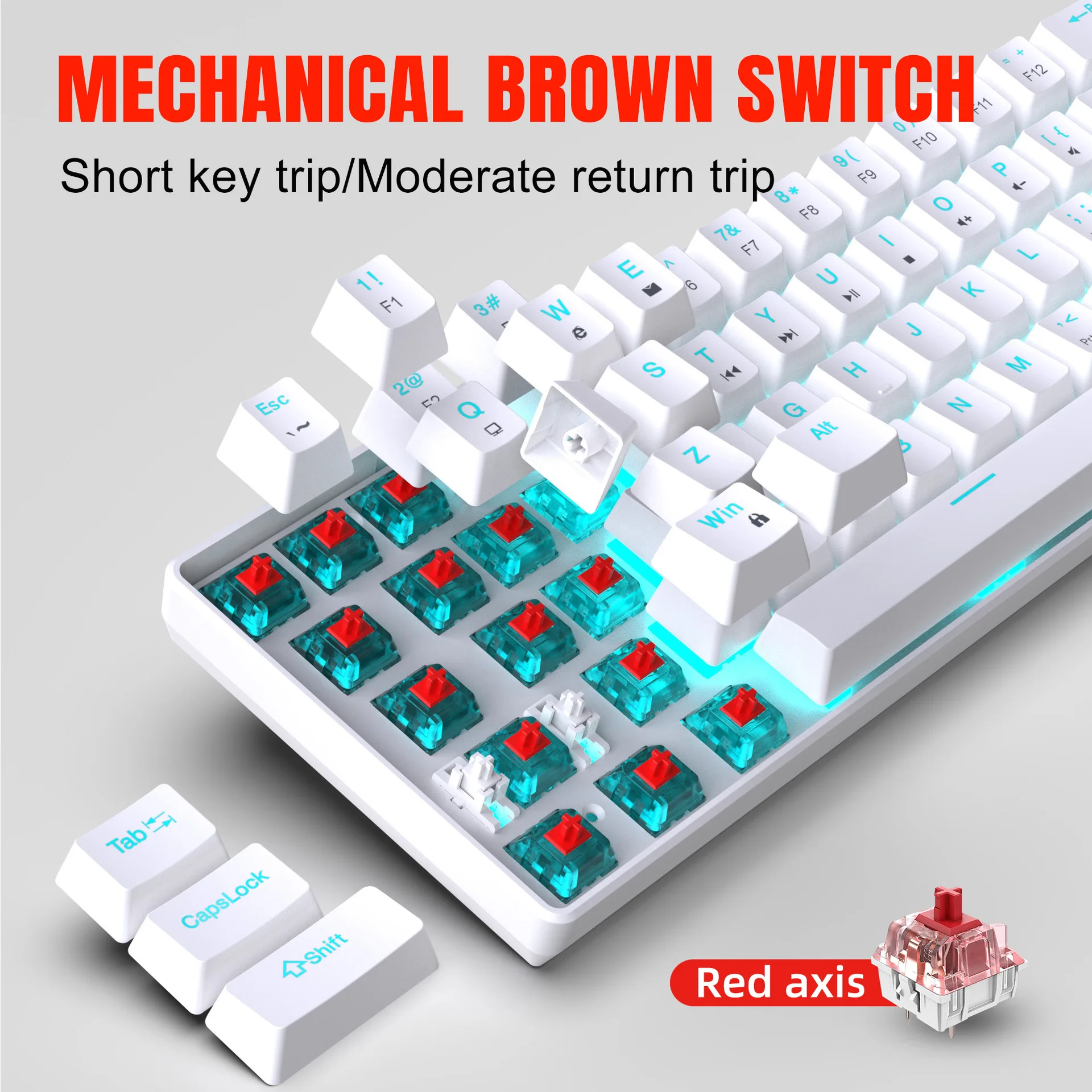 Clavier mécanique pour jeux 60 - Gaming Keyboard Budget avis et prix