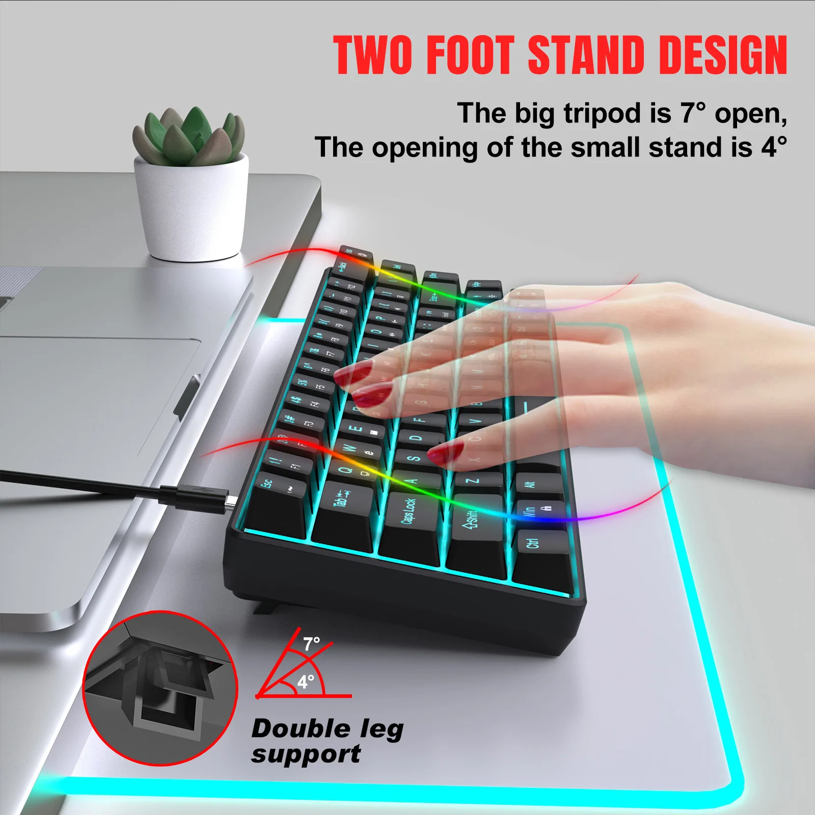 Clavier mécanique pour jeux 60 - Gaming Keyboard Budget avis et prix